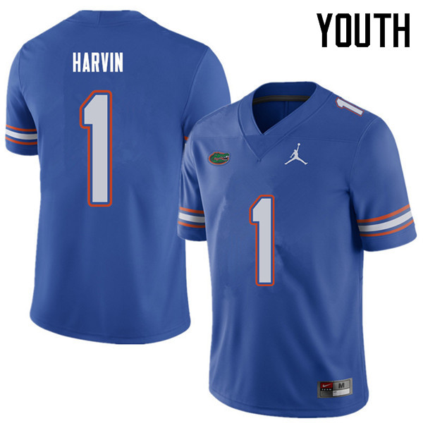 Jordan Brand Youth #1 Percy Harvin Florida Gators College Football Jerseys Sale-Royal